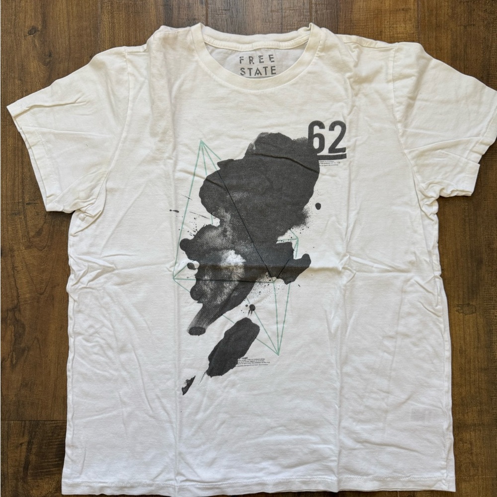 Free State White Graphic T-Shirt for Men